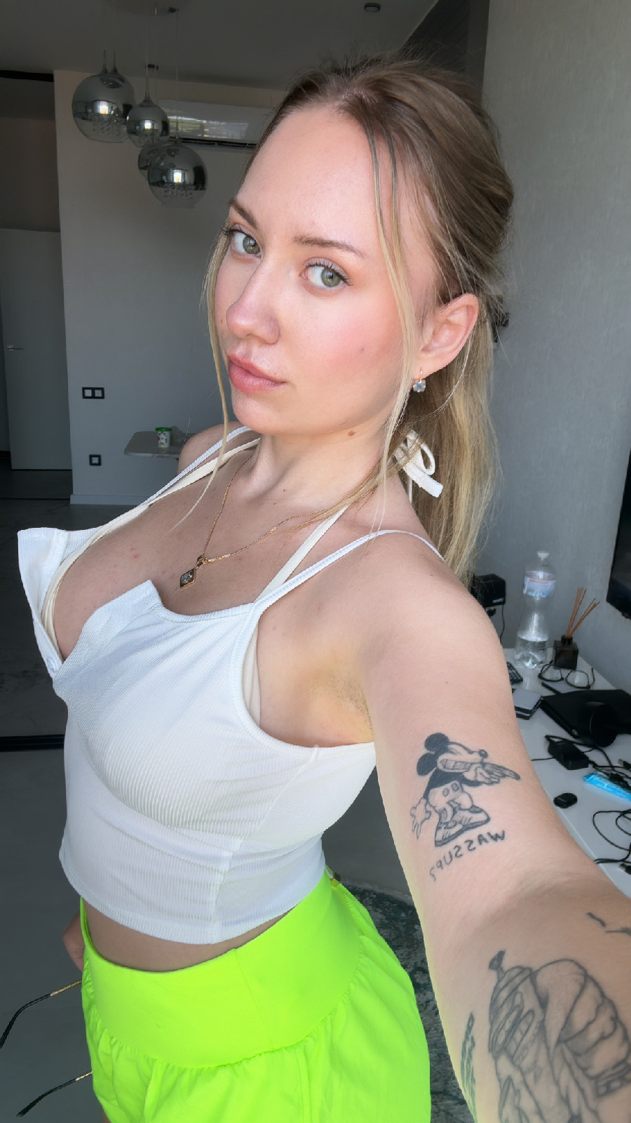 KateV in her underwear in Mar del Plata